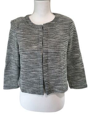 Philosophy Black and White Textured Blazer size small
